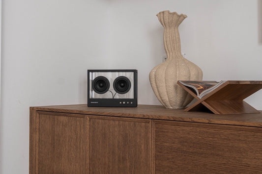 Small Transparent Speaker | Wi-Fi connected -  Black + Wi-Fi