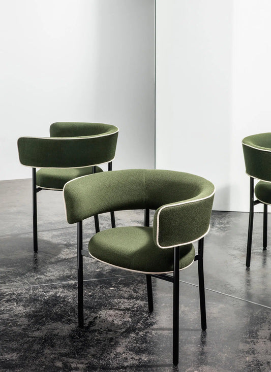 Font Outdoor Dining Armchair _  Black Frame