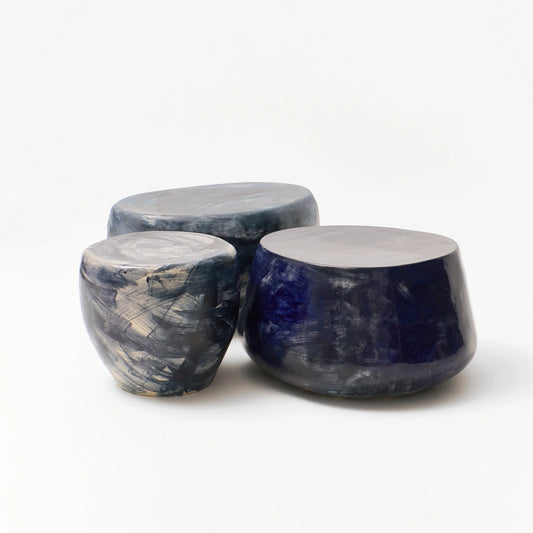 Ceramic Coffee Table Set of Three